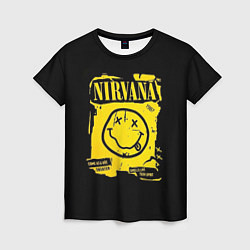 Женская футболка Nirvana принт