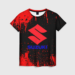Женская футболка Suzuki - краска