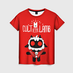 Женская футболка Cult of the Lamb ягненок