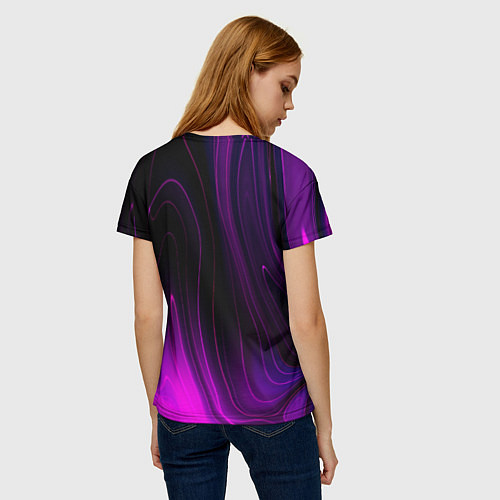 Женская футболка Bon Jovi violet plasma / 3D-принт – фото 4