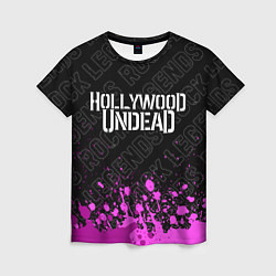 Женская футболка Hollywood Undead rock legends: символ сверху