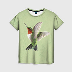 Женская футболка Одинокая колибри
