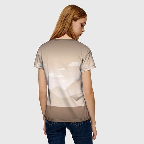 Женская футболка Векторная иллюстрация Стритбол / 3D-принт – фото 4