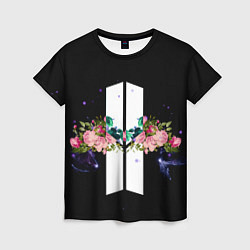 Женская футболка BTS Flowers In Space