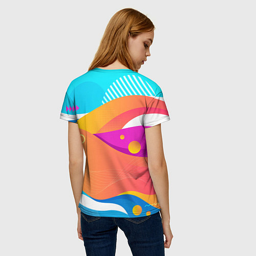 Женская футболка Акула и ананас / 3D-принт – фото 4