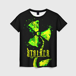 Женская футболка Stalker neon flower