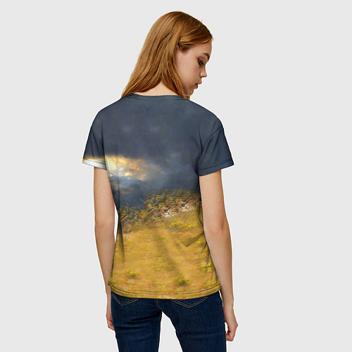 Женская футболка Танк Е100 / 3D-принт – фото 4