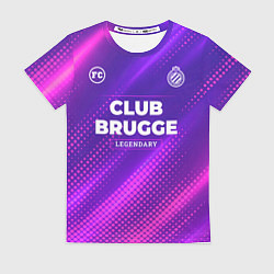 Футболка женская Club Brugge legendary sport grunge, цвет: 3D-принт