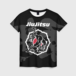 Женская футболка Jiu-jitsu throw logo