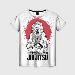 Женская футболка Jiu Jitsu red sun