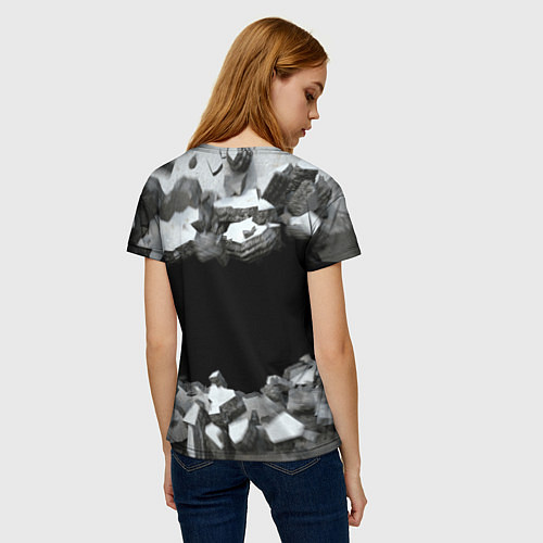 Женская футболка Боевые искусства - каратист / 3D-принт – фото 4