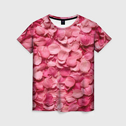 Женская футболка Лепестки прекрасных роз