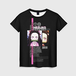 Женская футболка Незуко Камадо - Клинок, рассекающий демонов