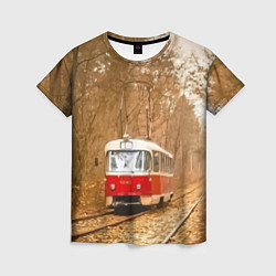 Женская футболка Одинокий трамвай - Россия