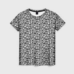 Женская футболка Череп со скулами