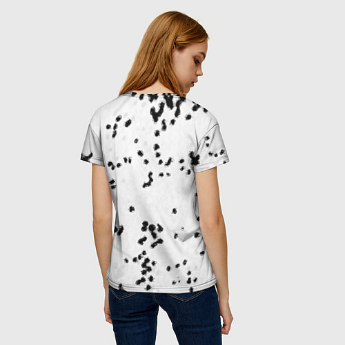 Женская футболка Паук и цветы / 3D-принт – фото 4