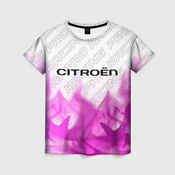 Женская футболка Citroen pro racing: символ сверху