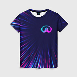 Женская футболка Great Wall neon speed lines