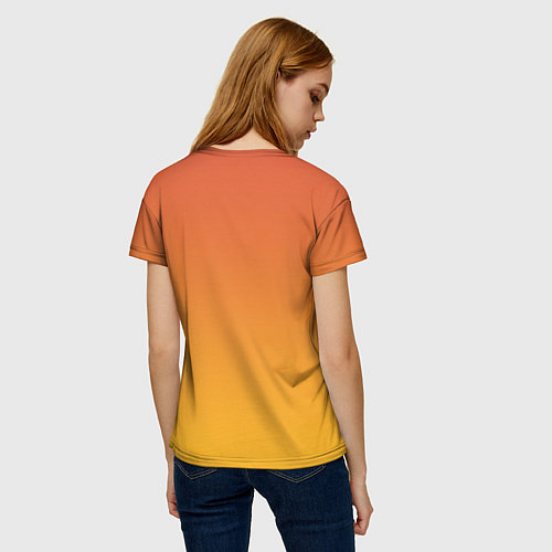 Женская футболка Закат на побережье минимализм / 3D-принт – фото 4