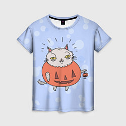 Женская футболка Гадостный котик
