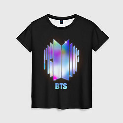 Женская футболка BTS gradient logo