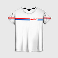 Футболка женская Nasa - полосы, цвет: 3D-принт