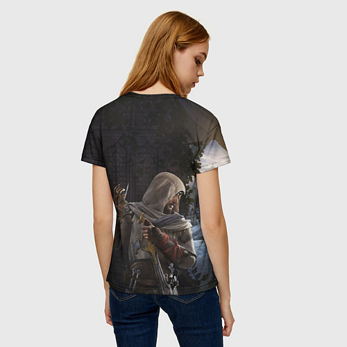 Женская футболка Скрытый Басим Assassins creed mirage / 3D-принт – фото 4