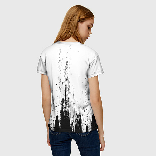 Женская футболка The Doors и рок символ на светлом фоне / 3D-принт – фото 4
