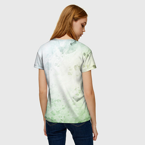 Женская футболка Солнце- пальмы / 3D-принт – фото 4