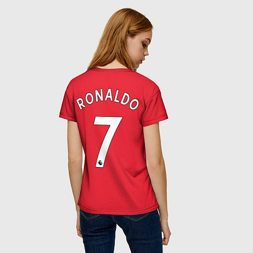 Женская футболка Криштиану Роналду Манчестер Юнайтед форма 20222023 / 3D-принт – фото 4