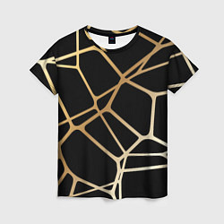 Женская футболка Золотая сеть