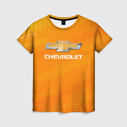 Женская футболка Chevrolet абстракция