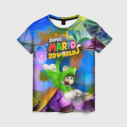 Женская футболка Luigi cat - Super Mario 3D World - Nintendo