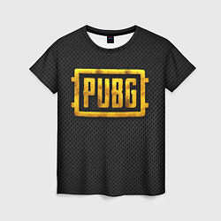 Женская футболка PUBG gold