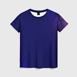 Женская футболка Темно синий фон