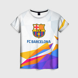 Женская футболка Barcelona цветные геометрии