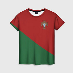 Футболка женская Сборная Португалии форма для чемпионата мира 2022, цвет: 3D-принт