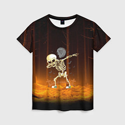 Футболка женская Skeletons dab - dark forest, цвет: 3D-принт