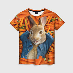Женская футболка Кролик Питер