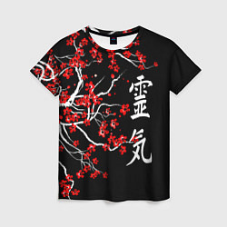 Женская футболка Сакура в цвету