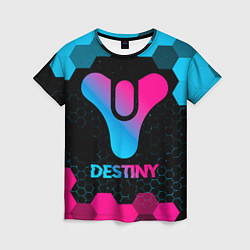 Женская футболка Destiny - neon gradient