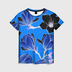 Женская футболка Растительная композиция - минимализм