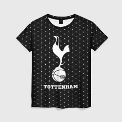 Женская футболка Tottenham sport на темном фоне