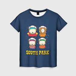 Футболка женская South park космонавты, цвет: 3D-принт