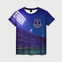 Футболка женская Everton ночное поле, цвет: 3D-принт