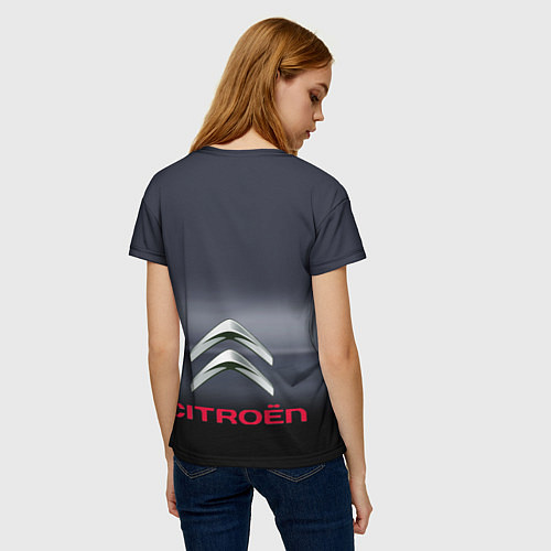 Женская футболка Citroen - Racing team - Motorsport / 3D-принт – фото 4