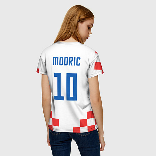 Женская футболка Модрич Сборная Хорватии форма к чемпионату мира 20 / 3D-принт – фото 4