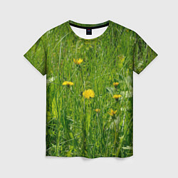 Женская футболка Солнечные одуванчики