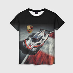 Женская футболка Porsche - racing team - motorsport