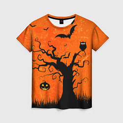 Женская футболка Мрачное дерево
